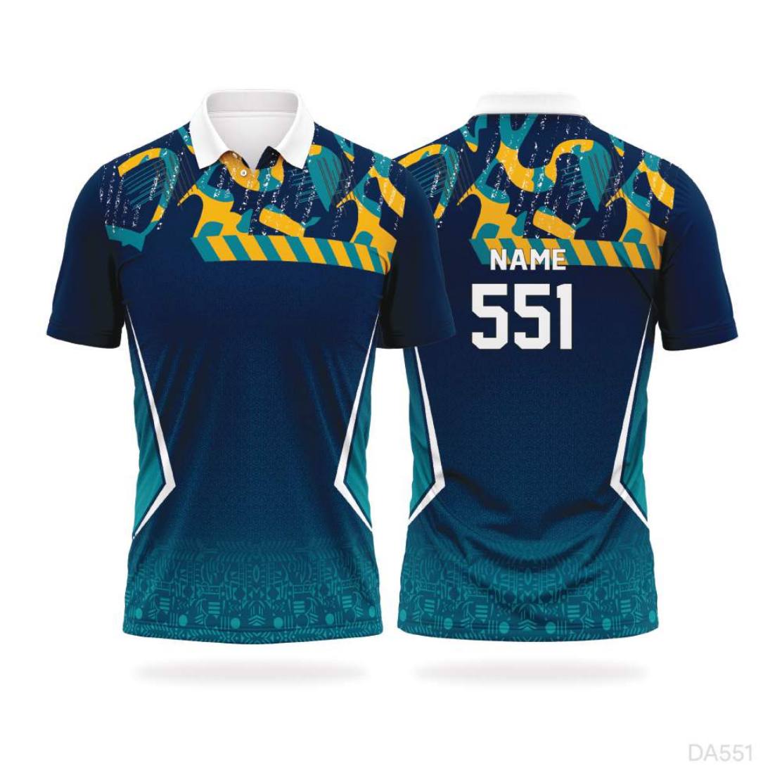 Jersey design pattern E-03 — indicative, can be produced for cricket, football or basketball